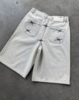WEISSE DENIM-JORTE
