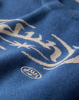 BLAUER TRAP-STRICK