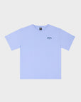 T-SHIRT MIT BLAUEM WAPPEN