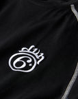 SCHWARZES 6STARS TECH-T-SHIRT