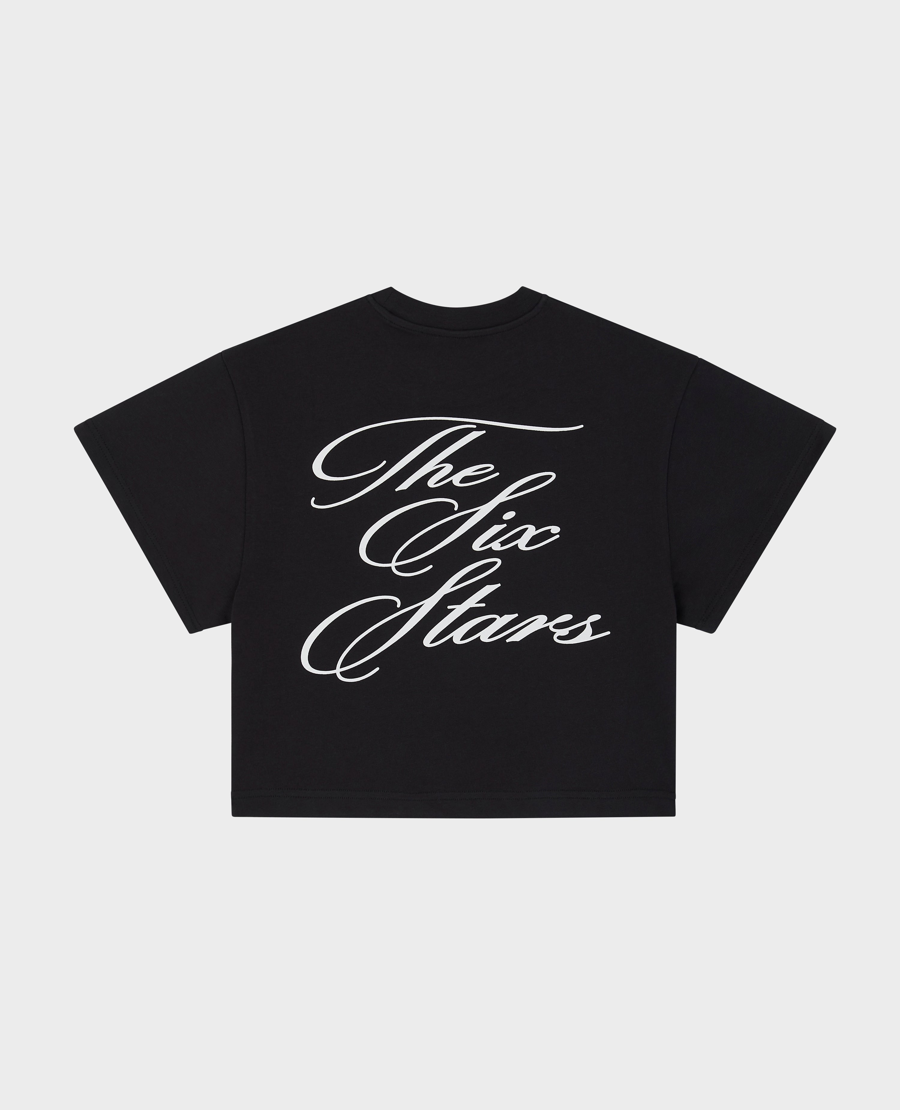 DAMEN SCHWARZES KLASSISCHES T-SHIRT