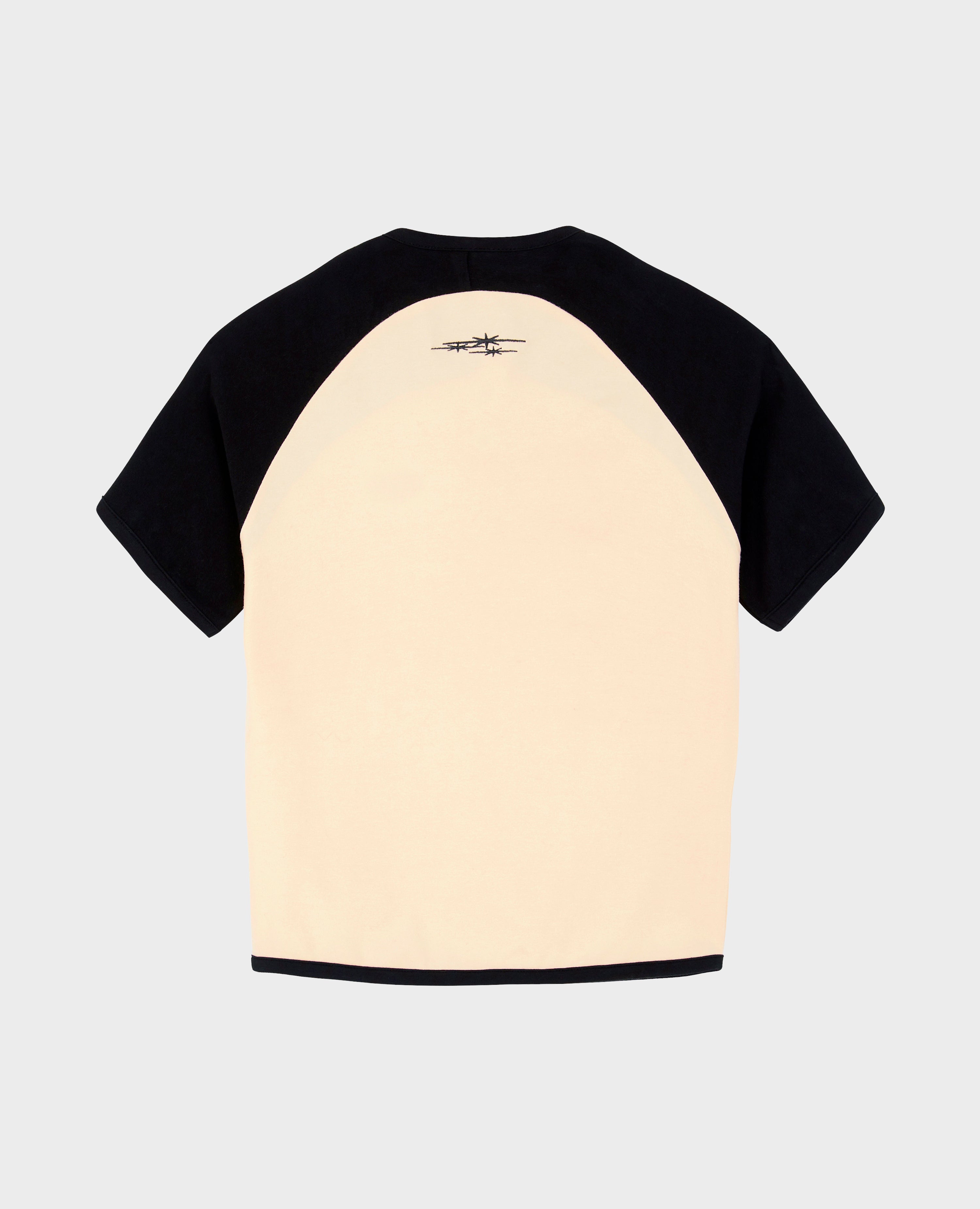 ZWEIFARBIGES T-SHIRT FÜR DAMEN WEISS
