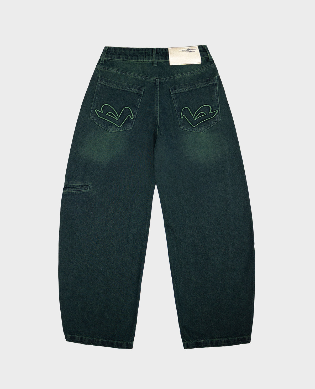 BLAUE DAMEN-JEANS MIT SEITLICHER TASCHE