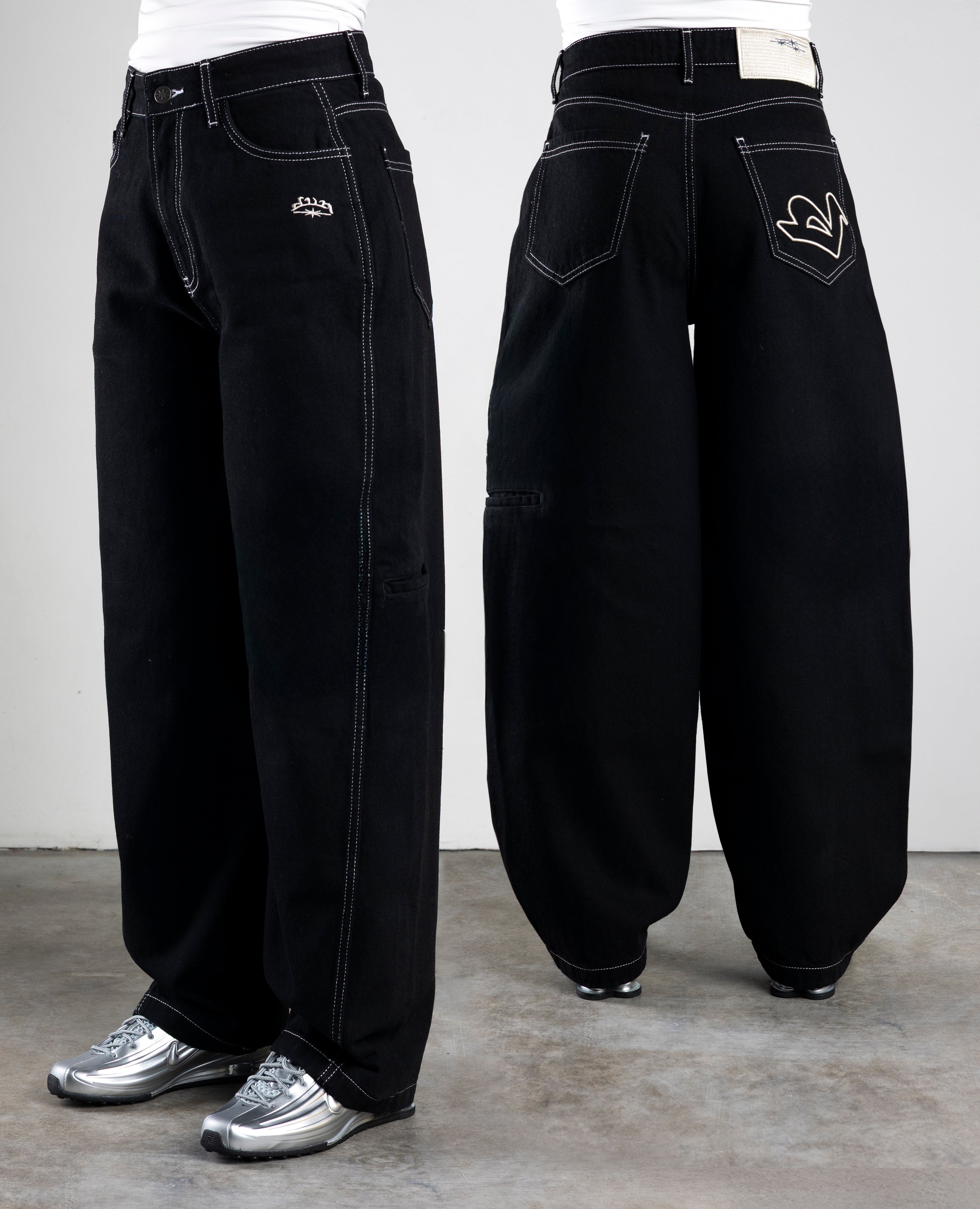 DAMEN SCHWARZE KLASSISCHE JEANS