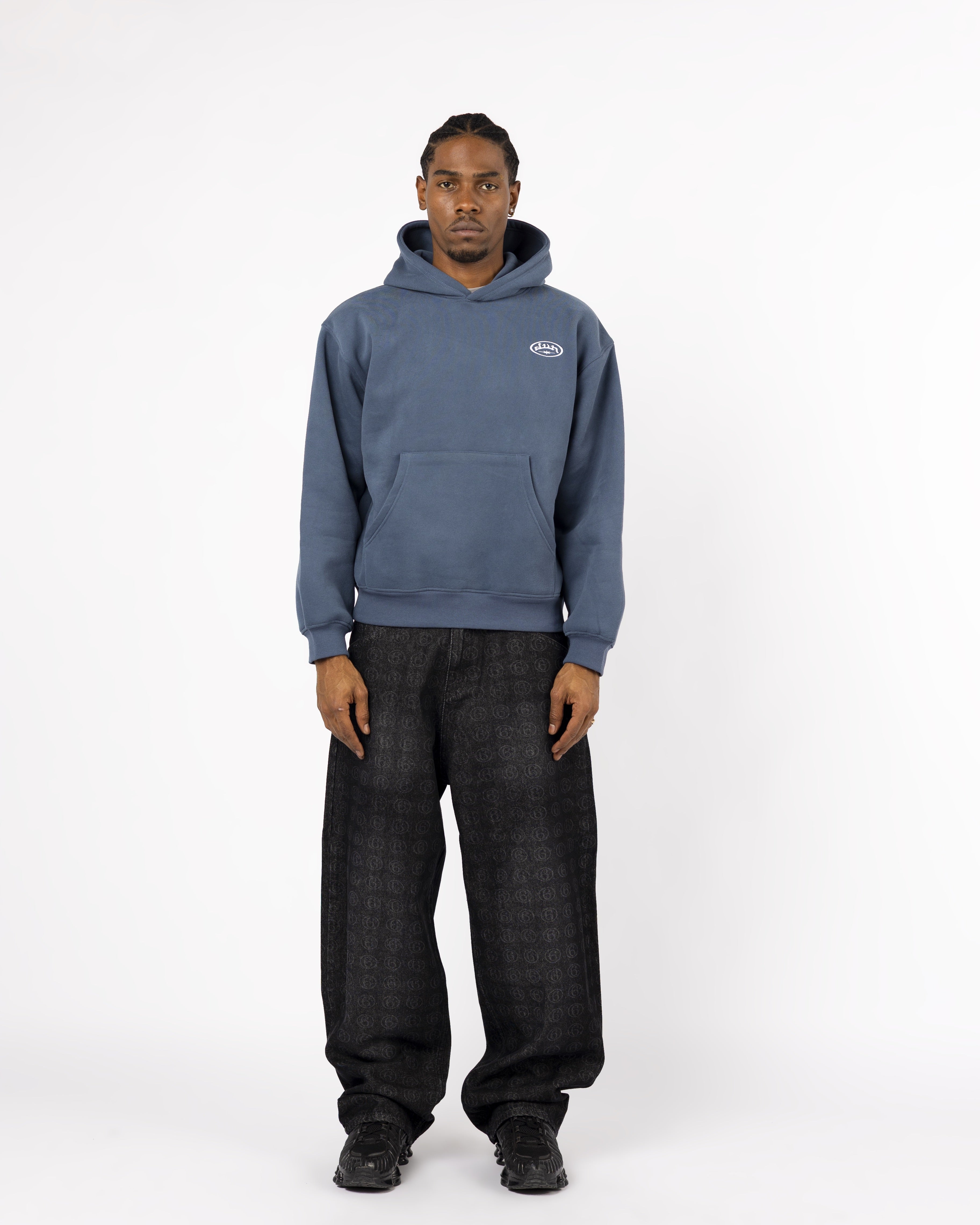 Dunkelblauer 6-Sterne-Hoodie
