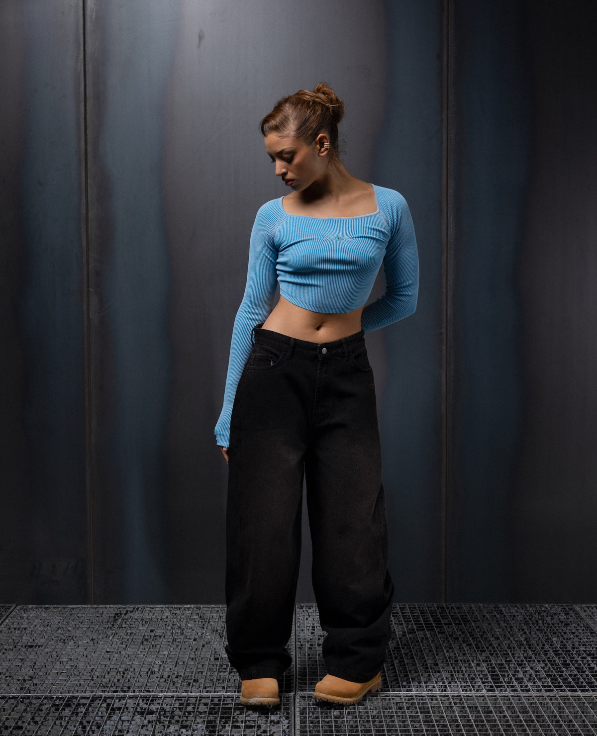 WOMENS BLUE BALLET TOP