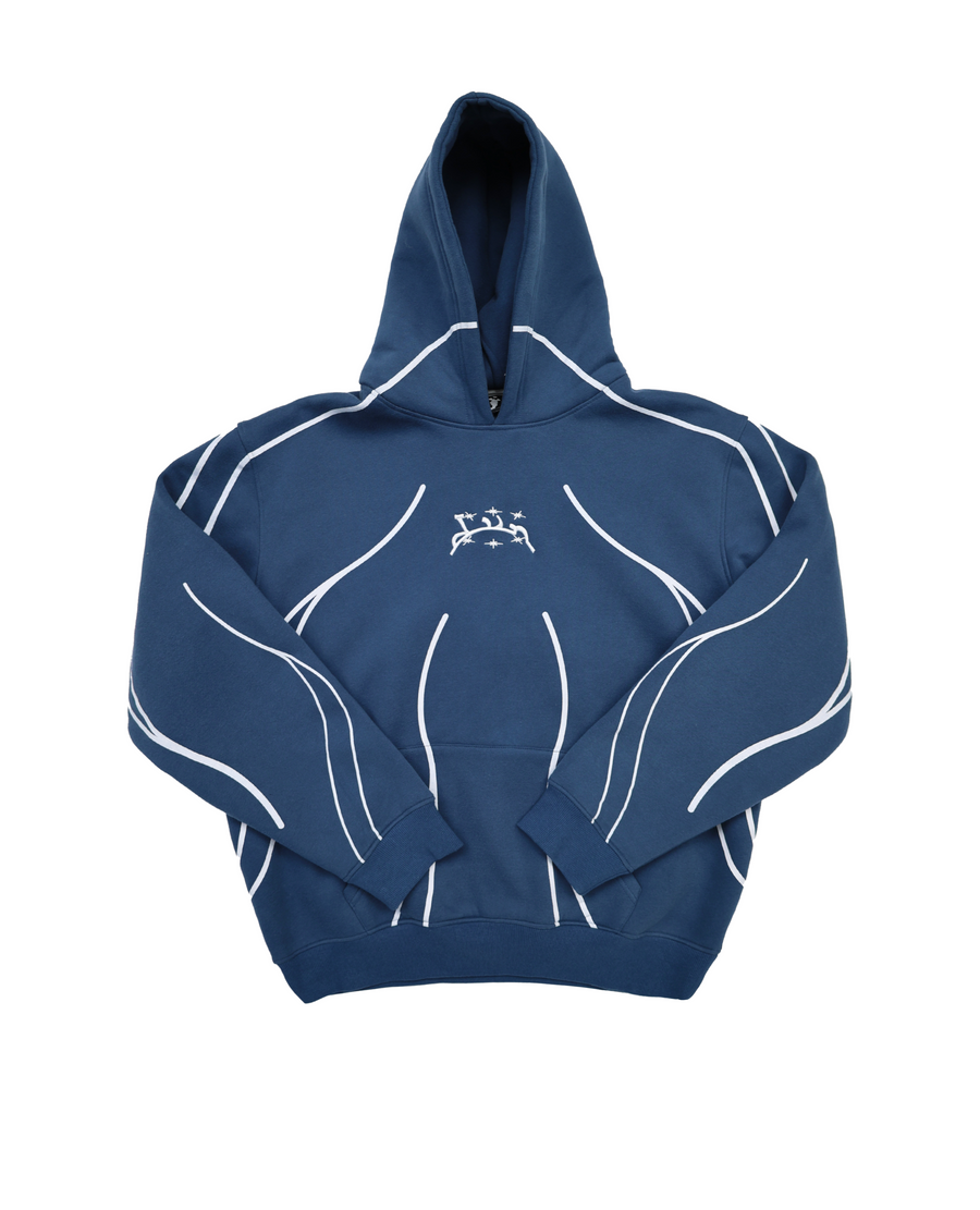 LINE BLUE HOODIE