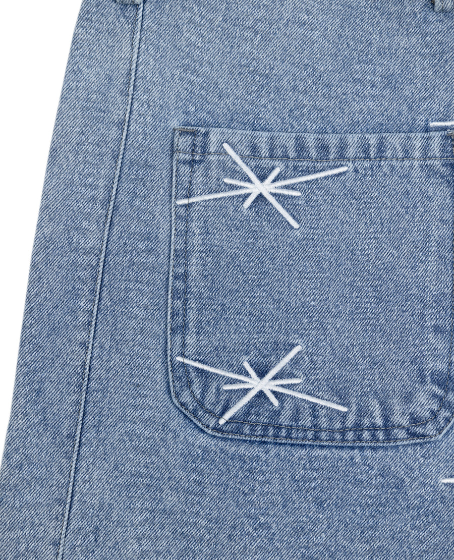 CRYSTAL BLUE DENIM JORT