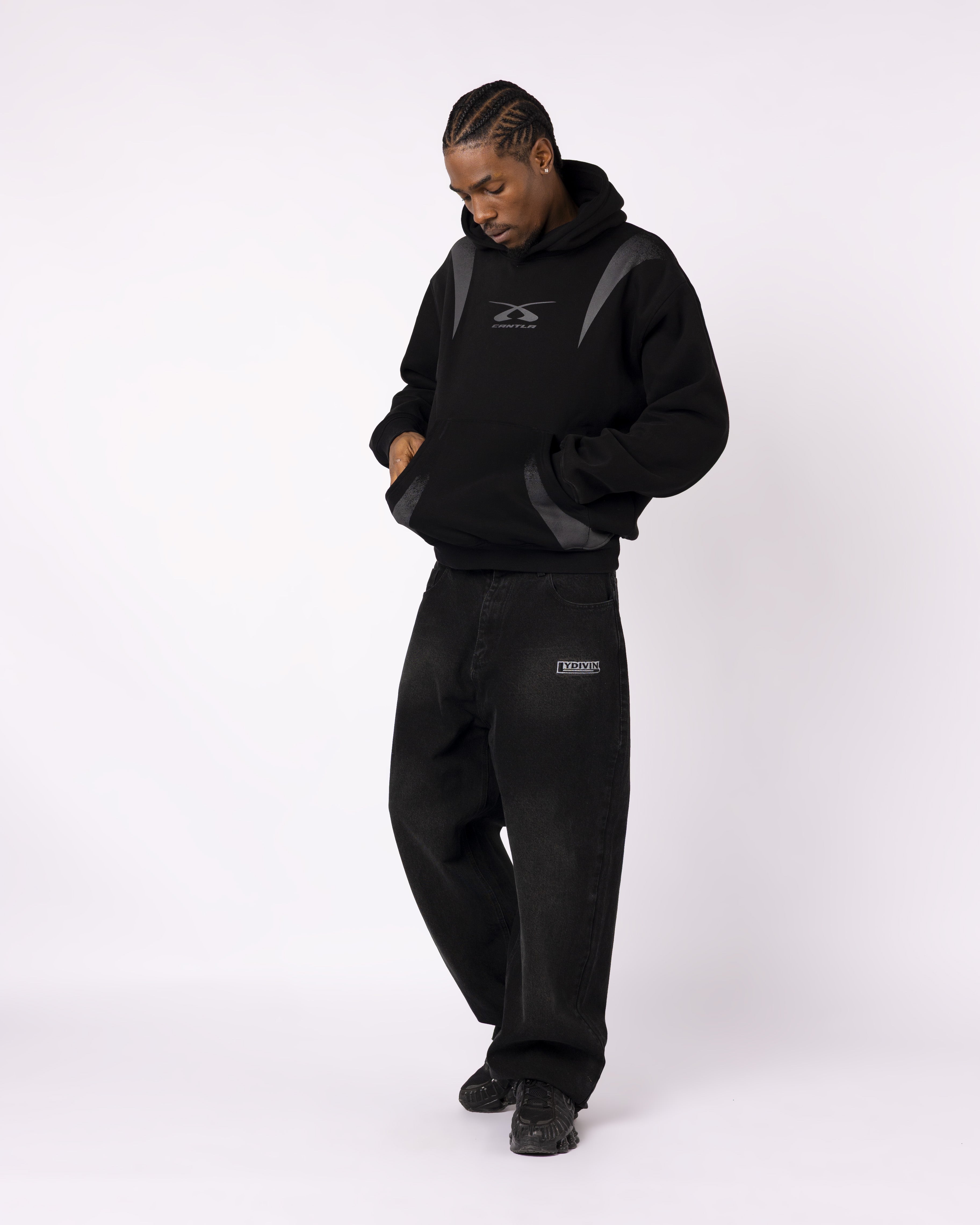 SCHWARZER RALLYE-HOODIE