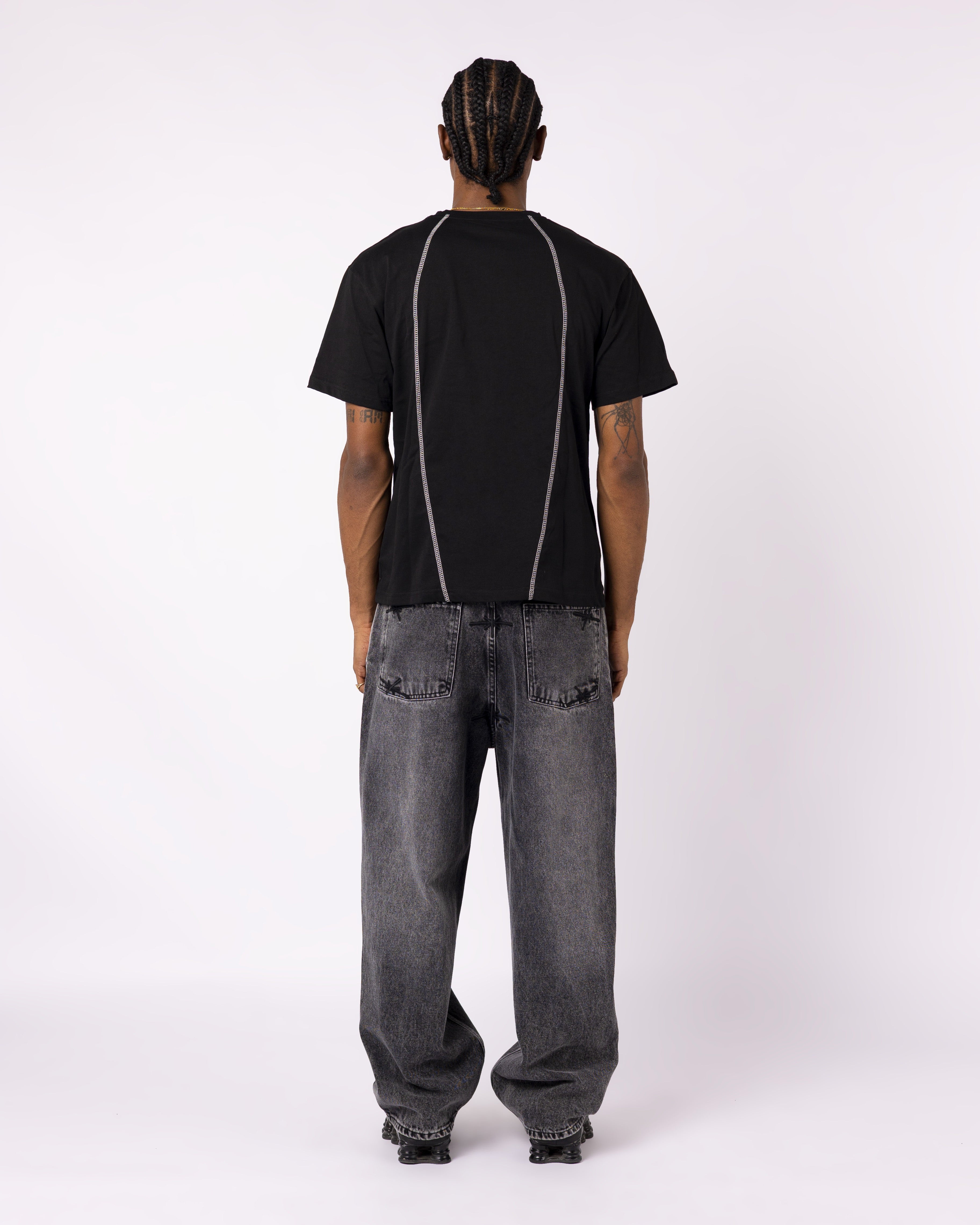 SCHWARZES TECHNIK-T-SHIRT