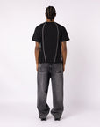 SCHWARZES TECHNIK-T-SHIRT