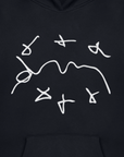 SCHWARZE MARKER-HOODIES