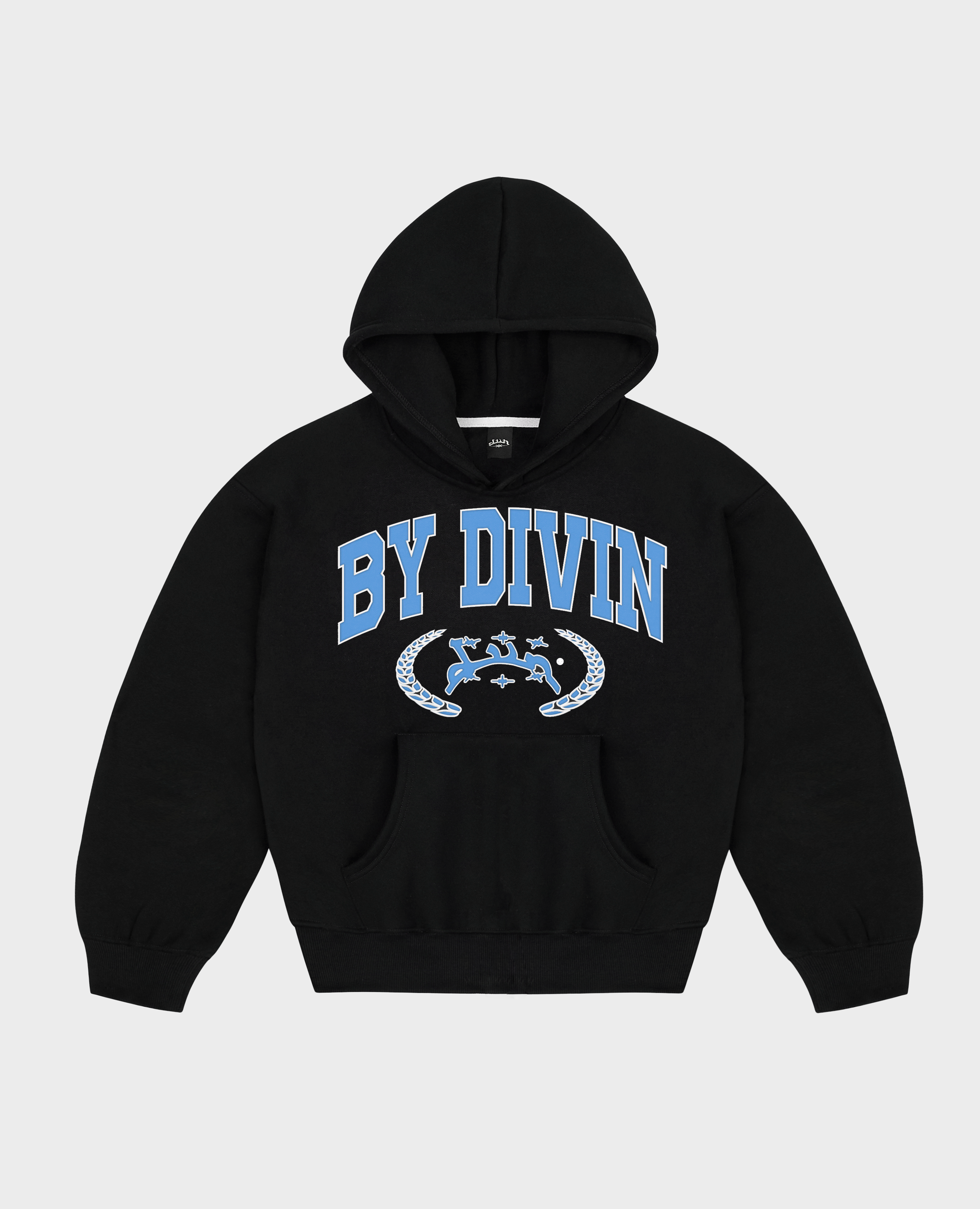 SCHWARZER DROPOUT HOODIE