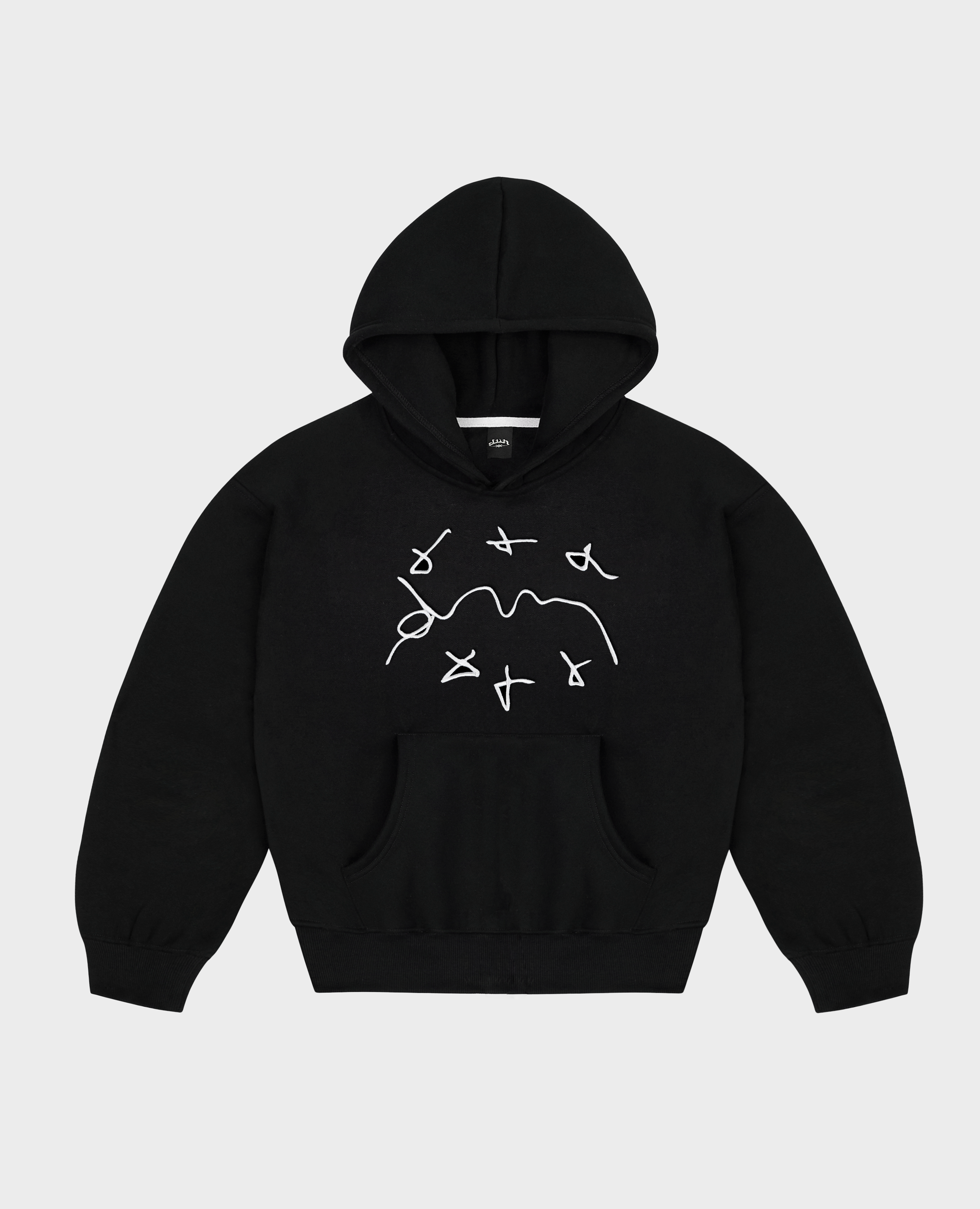 SCHWARZE MARKER-HOODIES