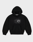 SCHWARZER SPINNEN-HOODIE