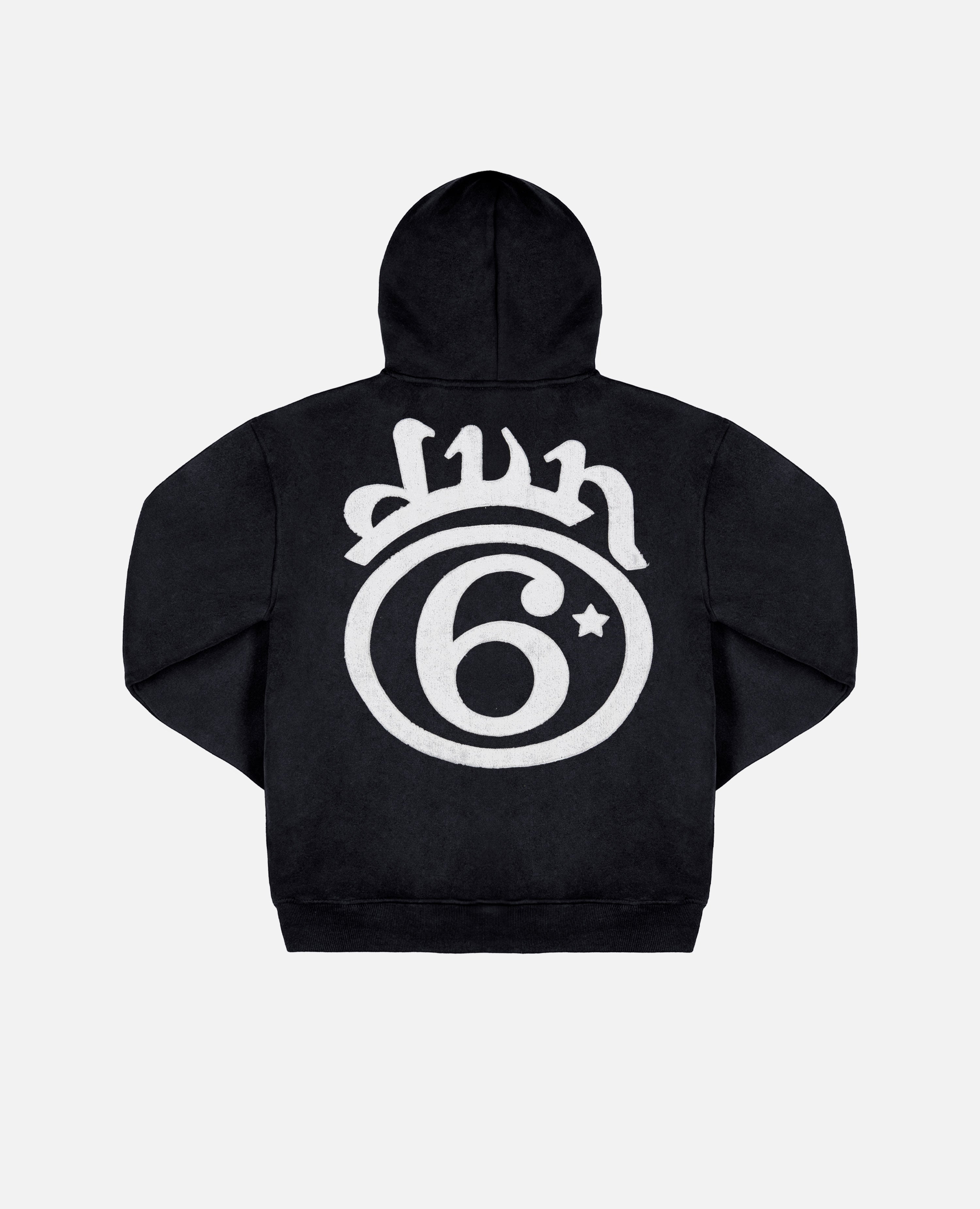Dunkler 6-Sterne-Hoodie