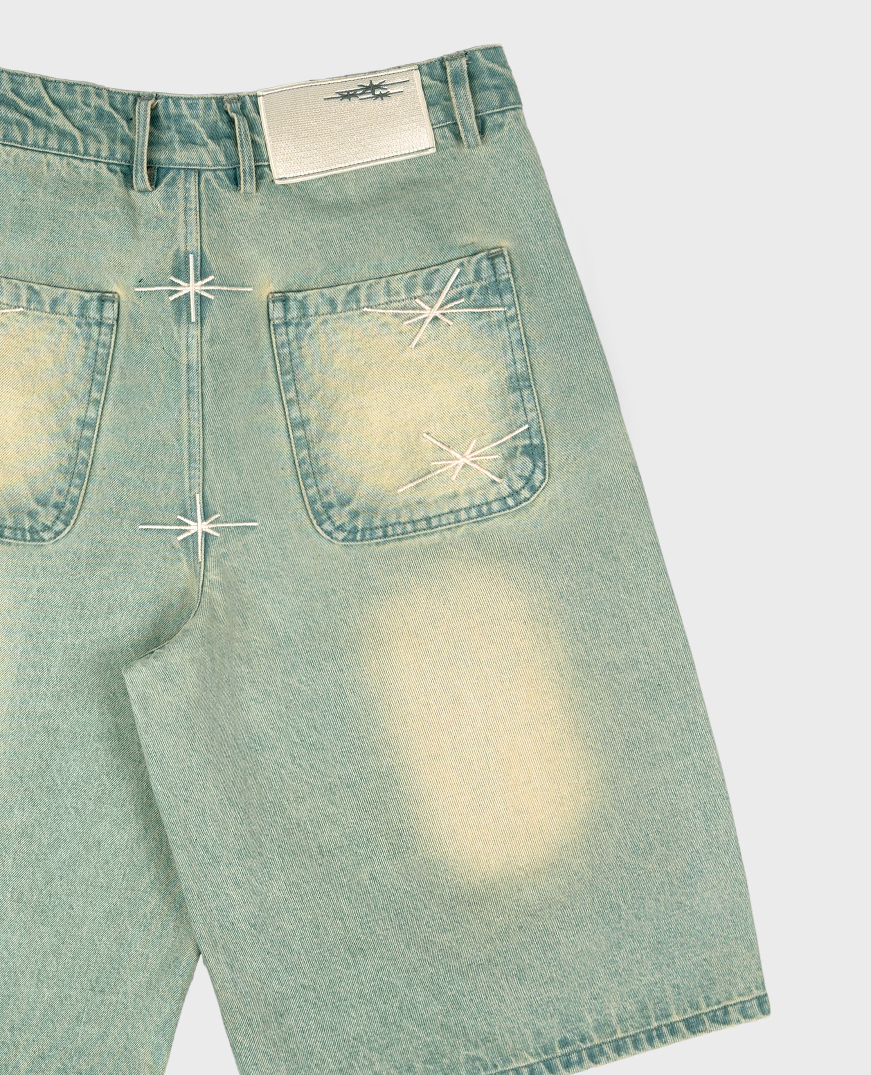 Zitronen-Jeans-Shorts