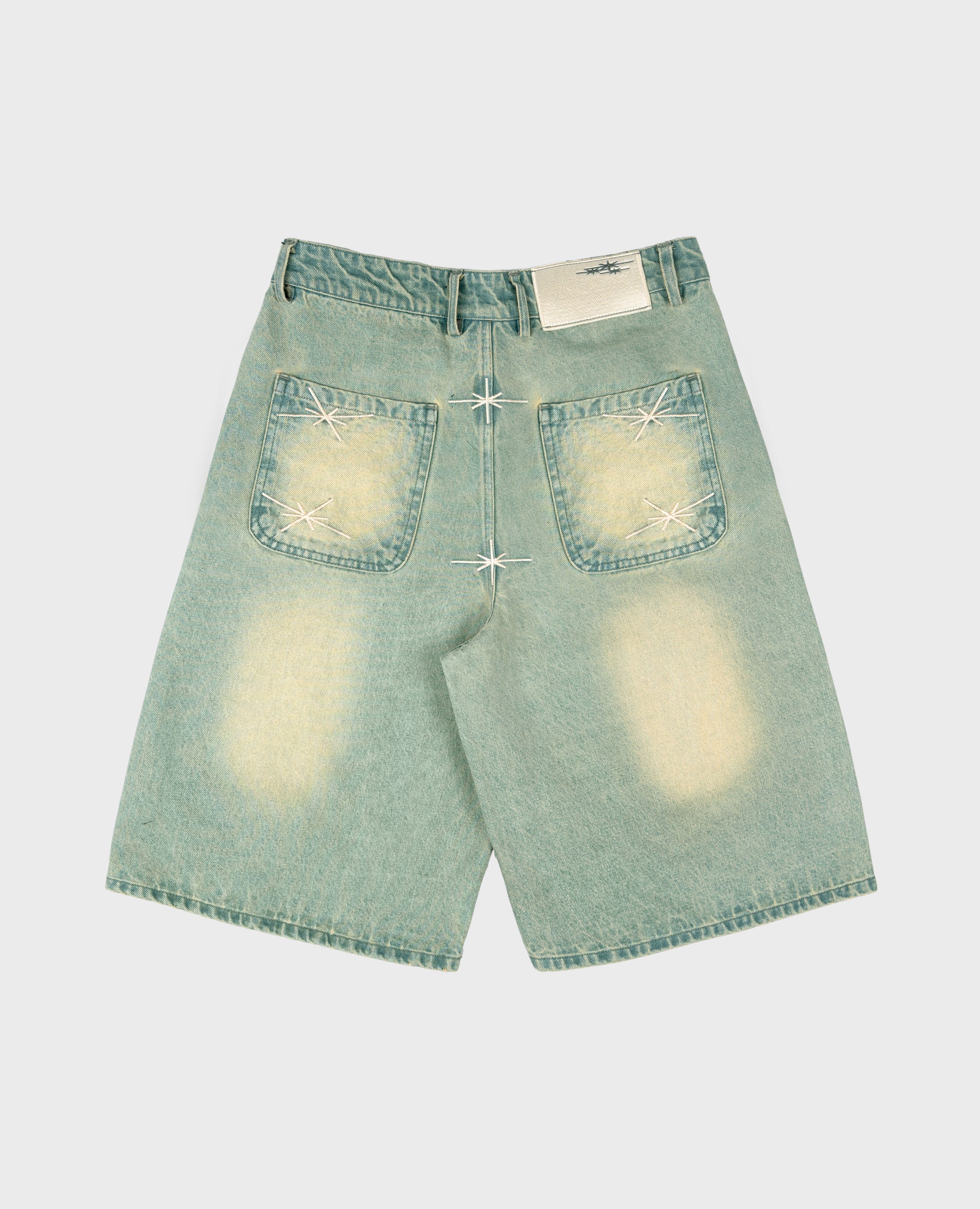 Zitronen-Jeans-Shorts