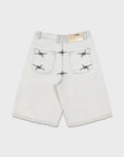 WEISSE DENIM-JORTE