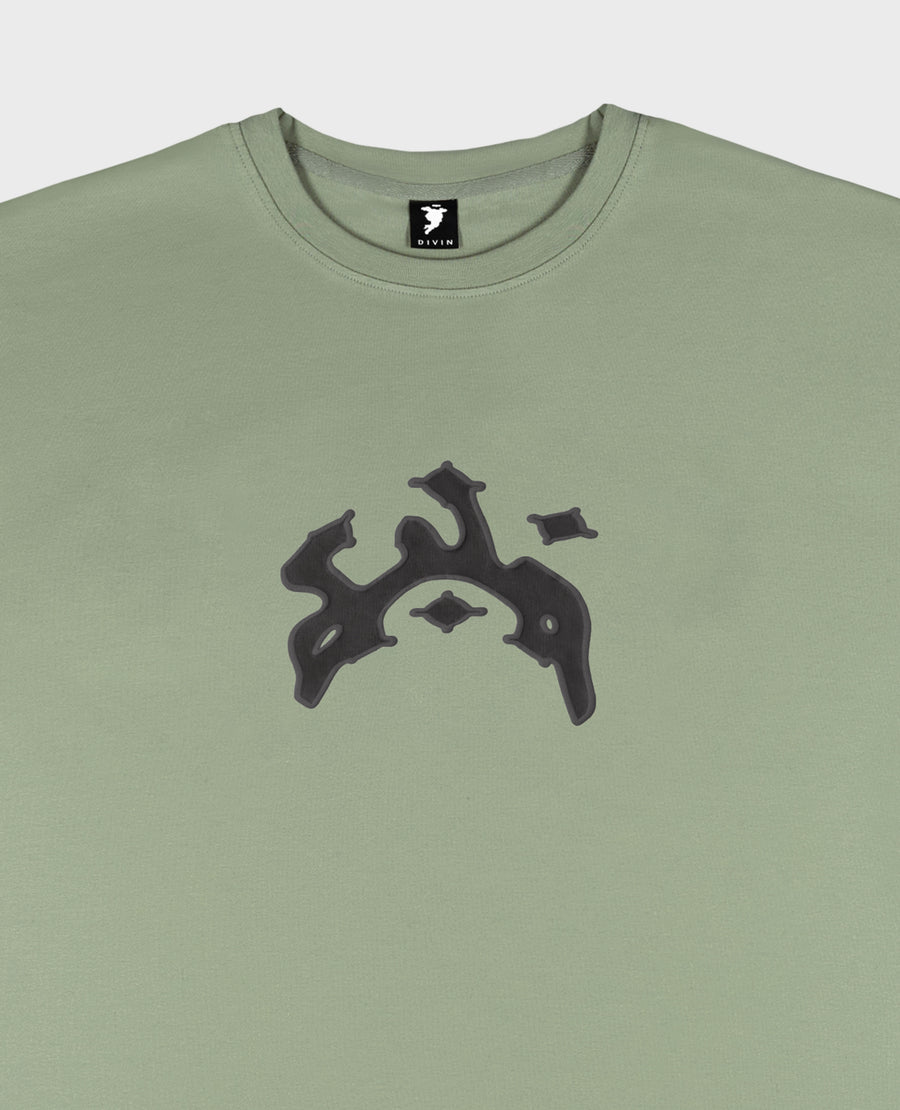 GREEN BENT CURB T-SHIRT