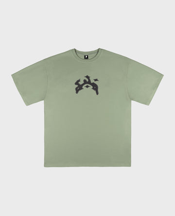 GREEN BENT CURB T-SHIRT