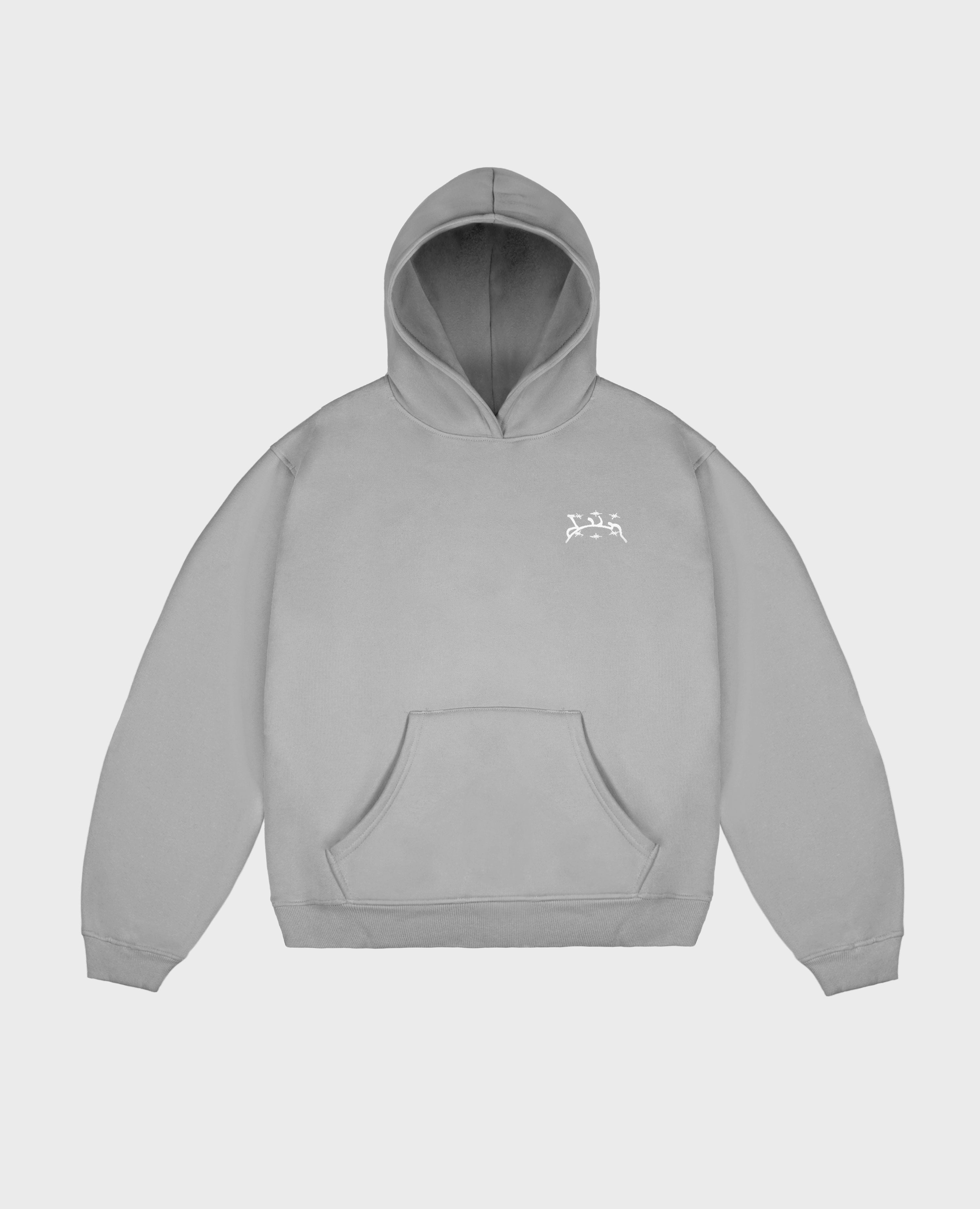 GRAUER BORDSTEIN-HOODIE