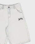 WEISSE DENIM-JORTE