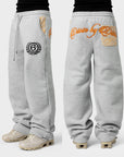 Jogginghose mit grauem Leopardenmuster