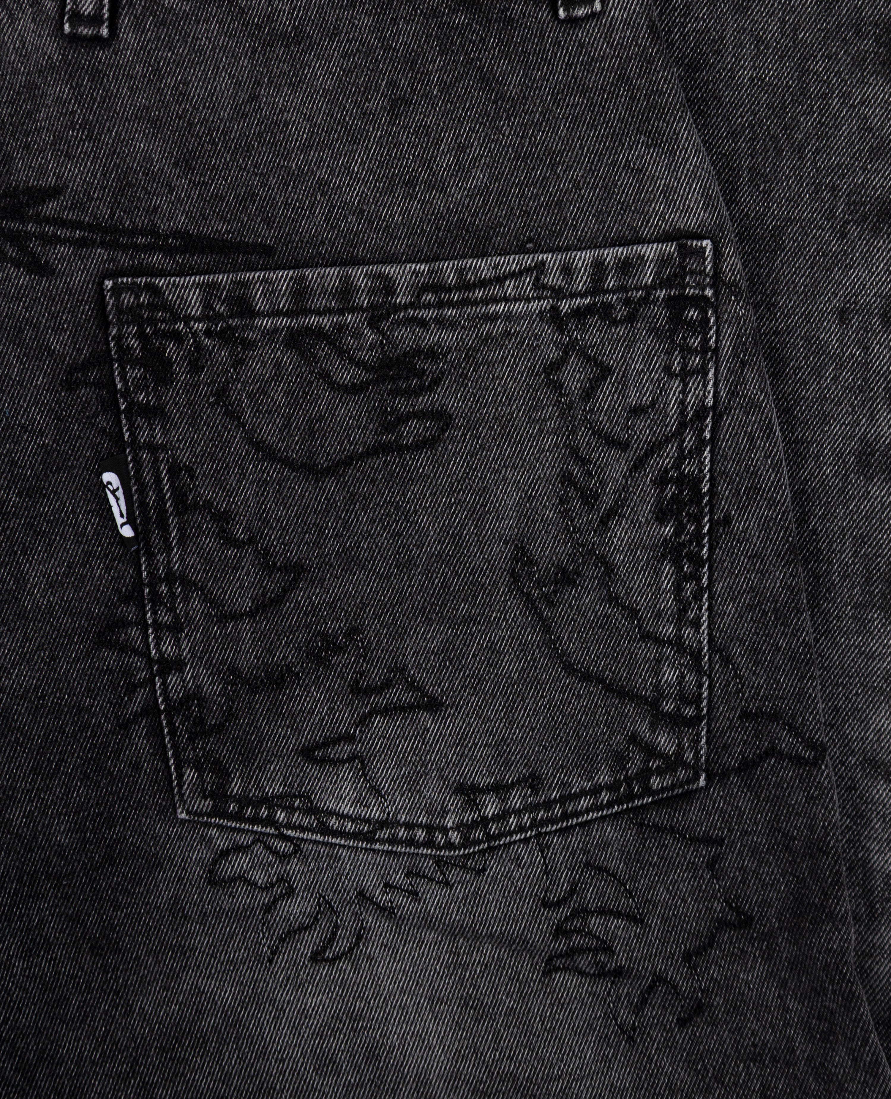 GEWASCHENER GRAUER BEAST-DENIM
