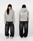 GRAUER BORDSTEIN-HOODIE