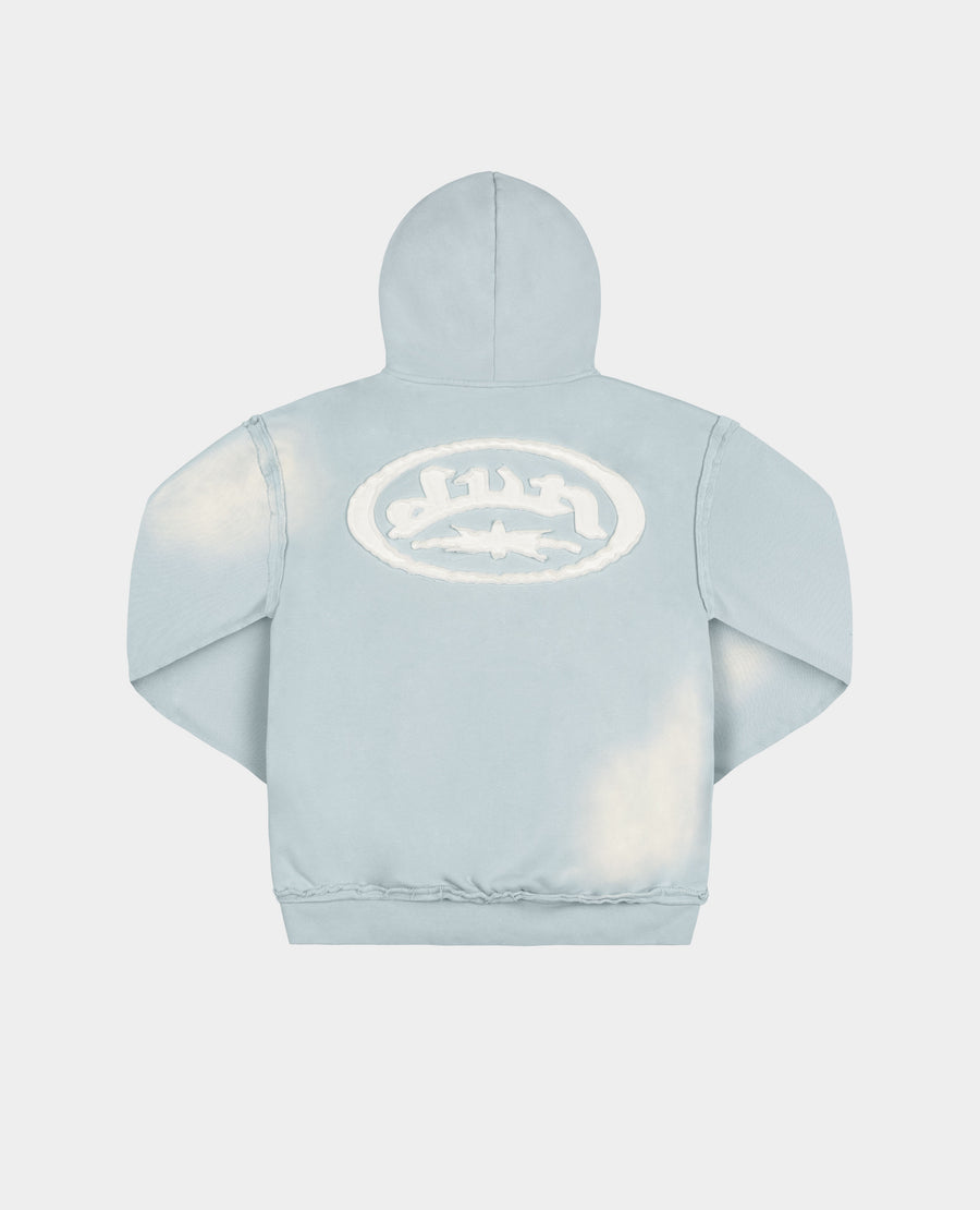 BLUE RAW MILITARY HOODIE