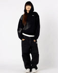 SCHWARZER RAW MILITÄR-HOODIE