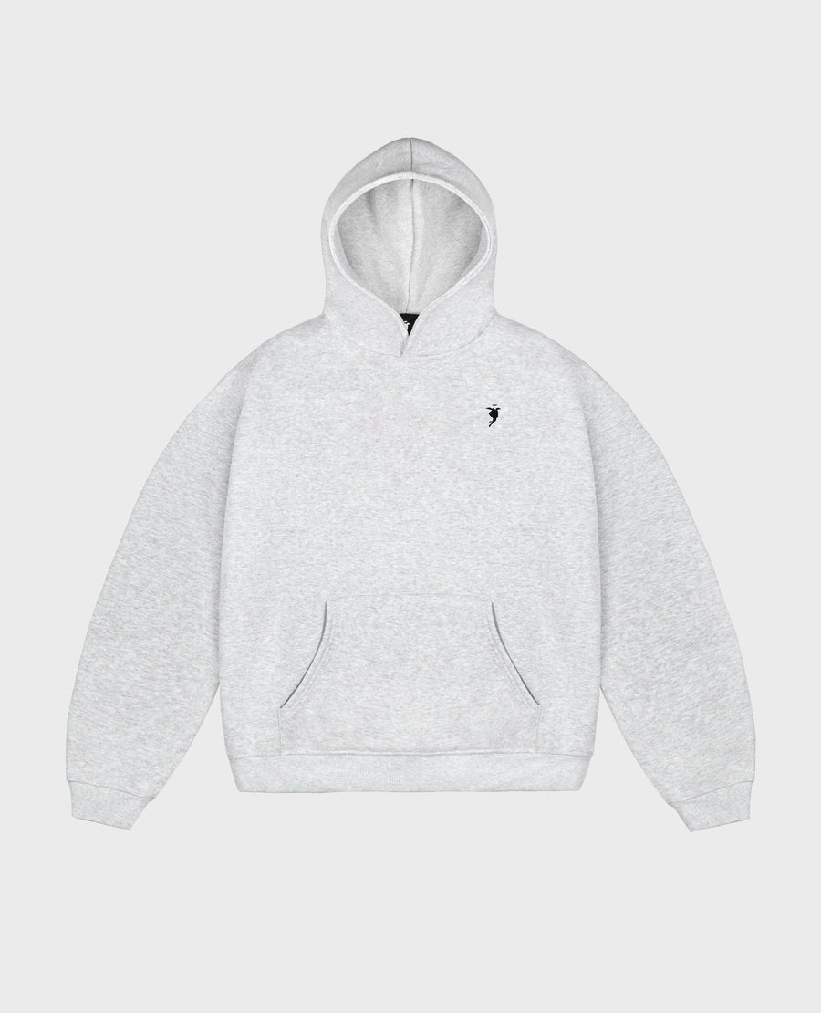 GRAU MElierter HOODIE