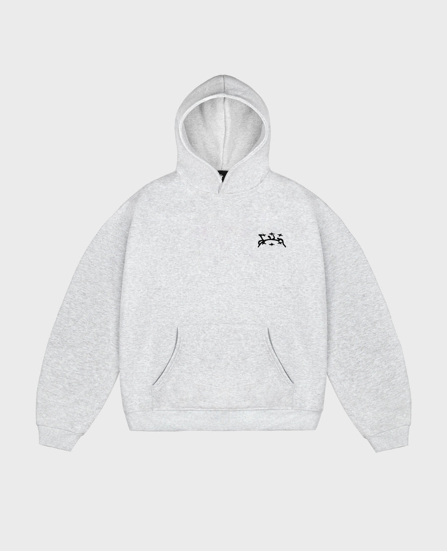 GRAU MElierter HOODIE