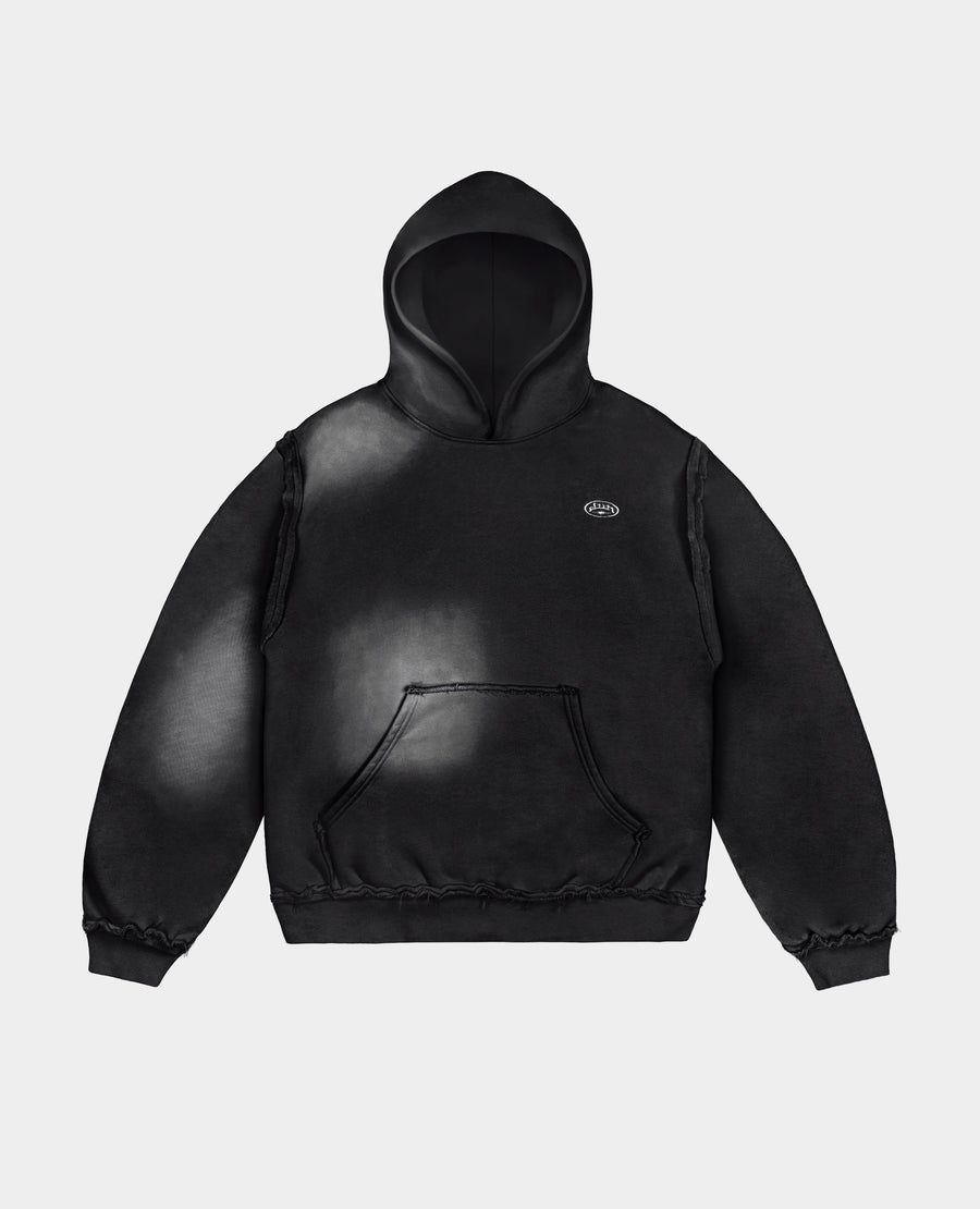 BLACK RAW MILITARY HOODIE