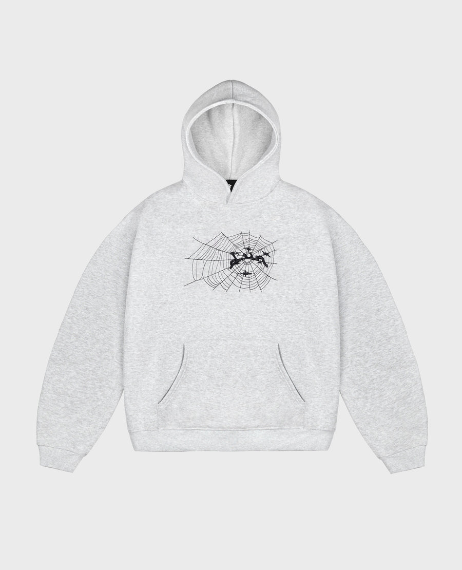 GREY SPIDER HOODIE