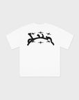 Weißes Puff-T-Shirt