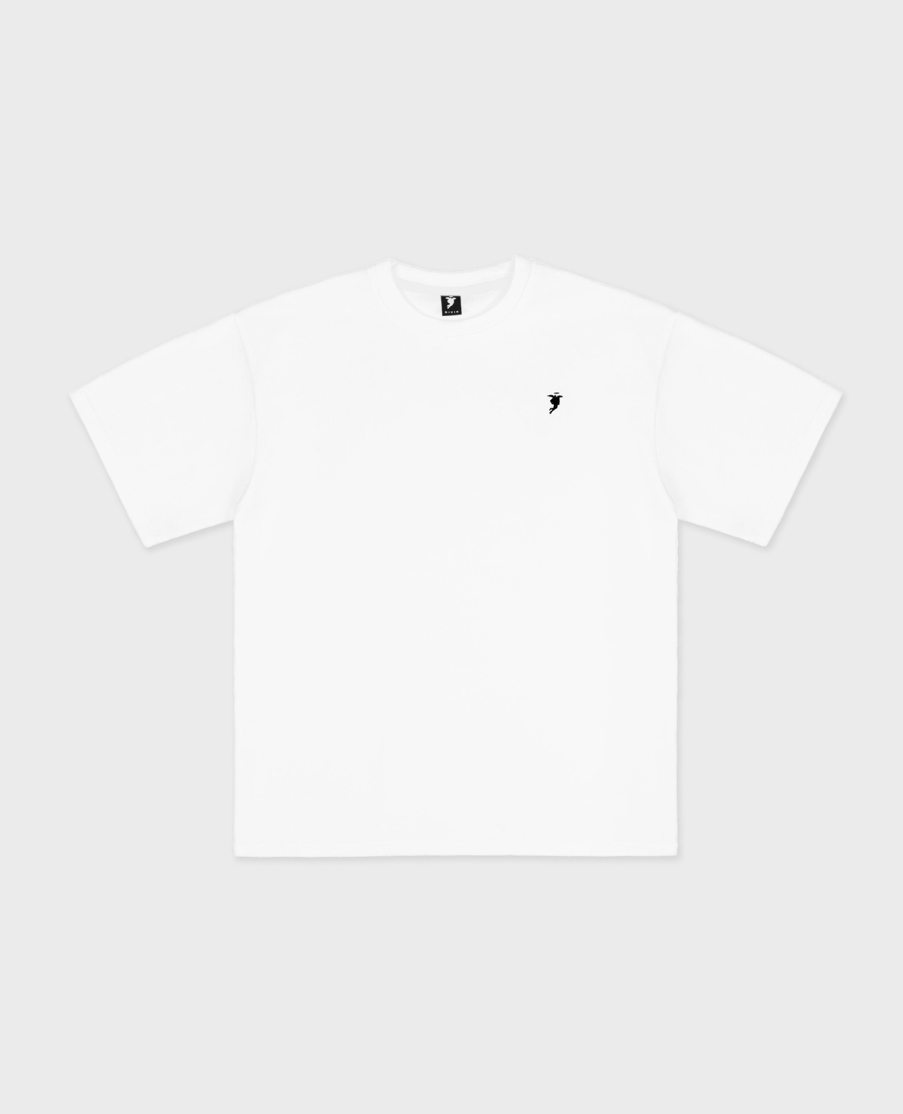Weißes Puff-T-Shirt